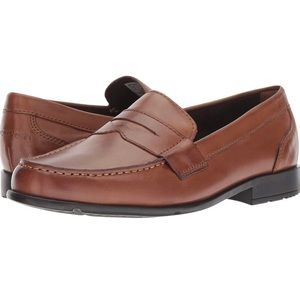 Rockport Men’s Brown Classic Leather Penny Loafer Size 10